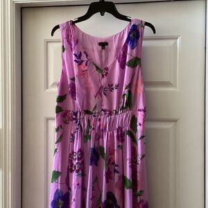 Talbots Pink Floral fully lined Dress, 12